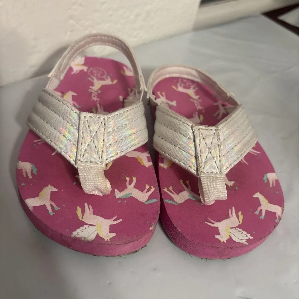Toddler Girls Flip Flops Size M‎ 7/8